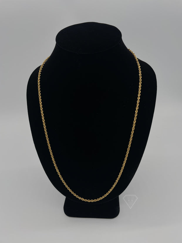 Rope Gold Chain (3.2mm 26" 14K)