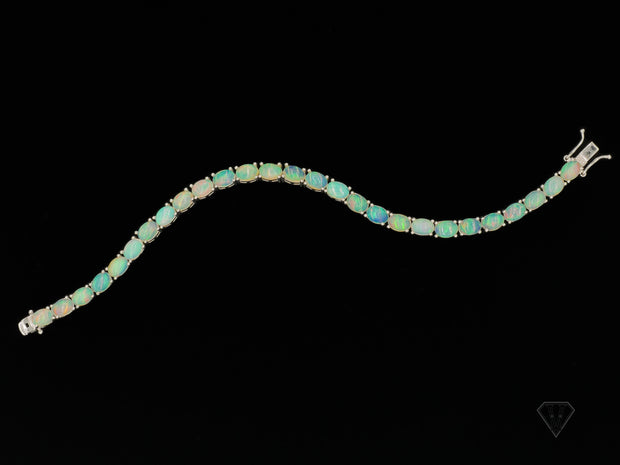 Natural Ethiopian Fire Opal Tennis Bracelets